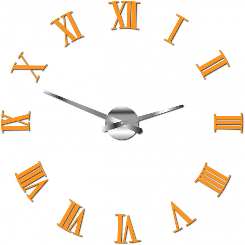 Stick-on ceas de perete Roman 2D plexi