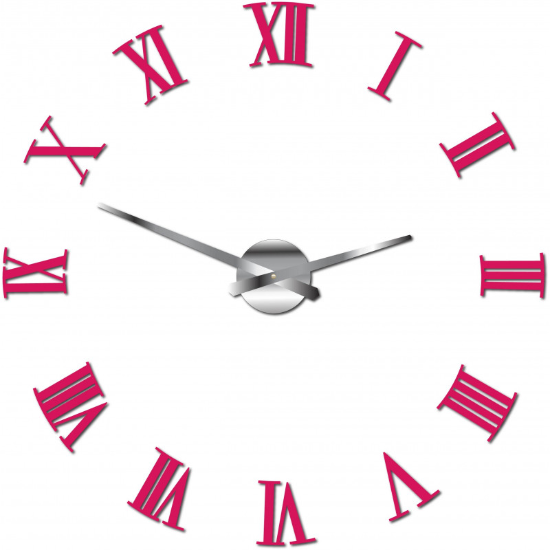 Stick-on ceas de perete Roman 2D plexi