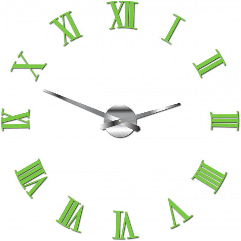 Stick-on ceas de perete Roman 2D plexi