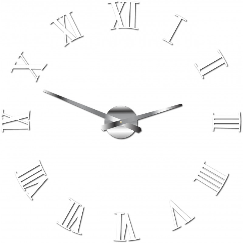 Stick-on ceas de perete Roman 2D plexi