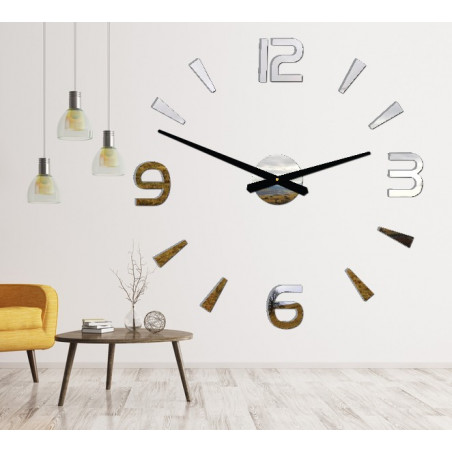 Ceas de perete modern cu stor 2D plexi Ceas de perete modern cu stor 2D plexi