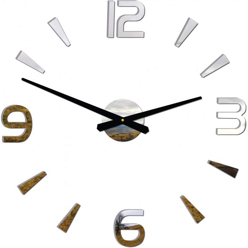 Adeziv pentru ceas de perete modern, din plexiglas 2D Stor