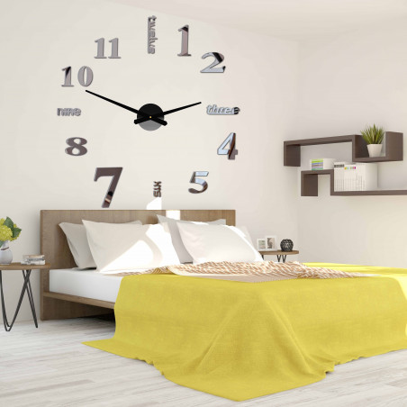 Ceas de perete modern șapte 2D plexi MIRROR Ceas de perete modern șapte 2D plexi MIRROR