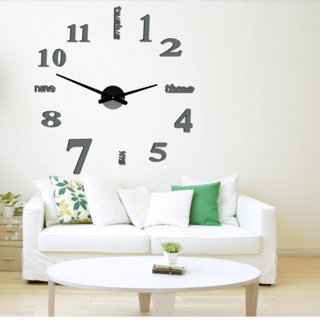 Ceas de perete modern șapte 2D plexi MIRROR Ceas de perete modern șapte 2D plexi MIRROR
