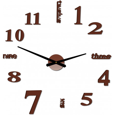 Ceas de perete modern cu șapte oglinzi 2D din plexiglas Ceas de perete modern cu șapte oglinzi 2D din plexiglas