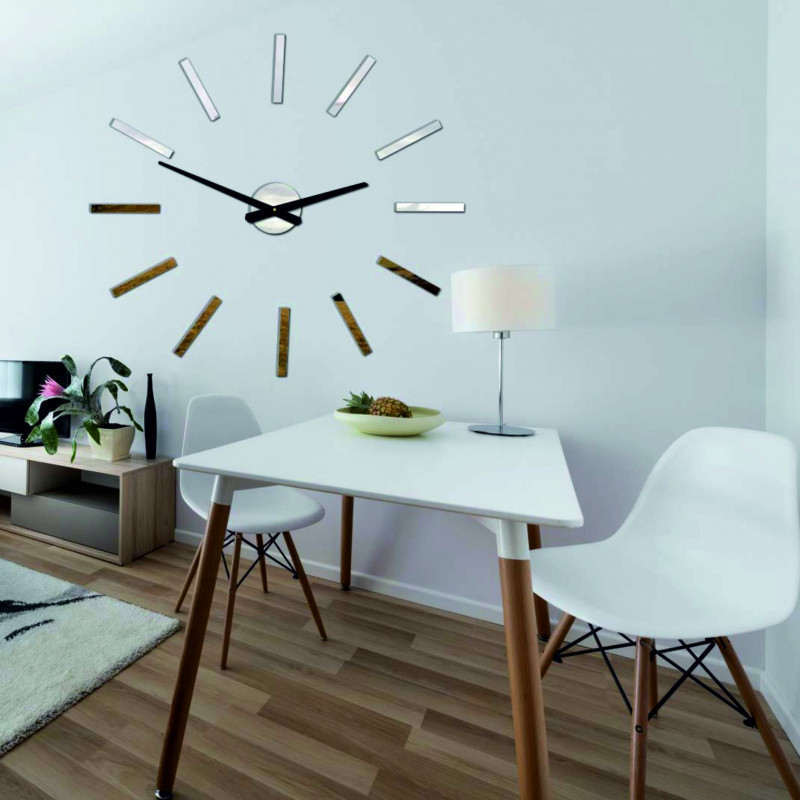 Ceas de perete modern bastoane 2D plexi MIRROR