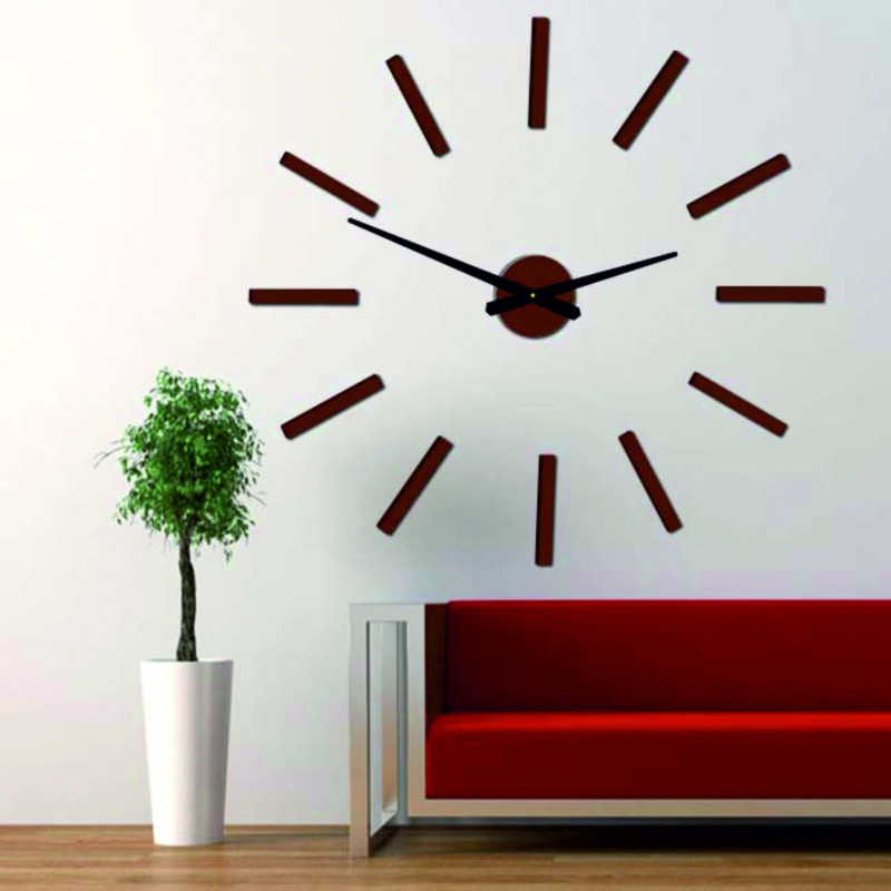 Ceas de perete modern bastoane 2D plexi MIRROR