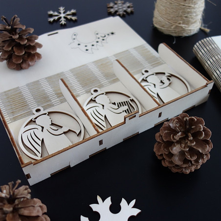 Set de decorațiuni de Crăciun pentru plăcere, 1 set-18 bucăți