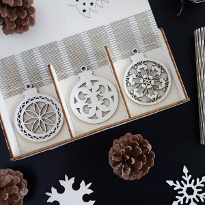 Ornamente pentru pomul de Crăciun, 1 set-18 bucăți 2