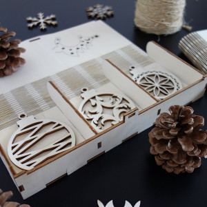 Colecție de decorațiuni de Crăciun, 1 set-18 bucăți 2