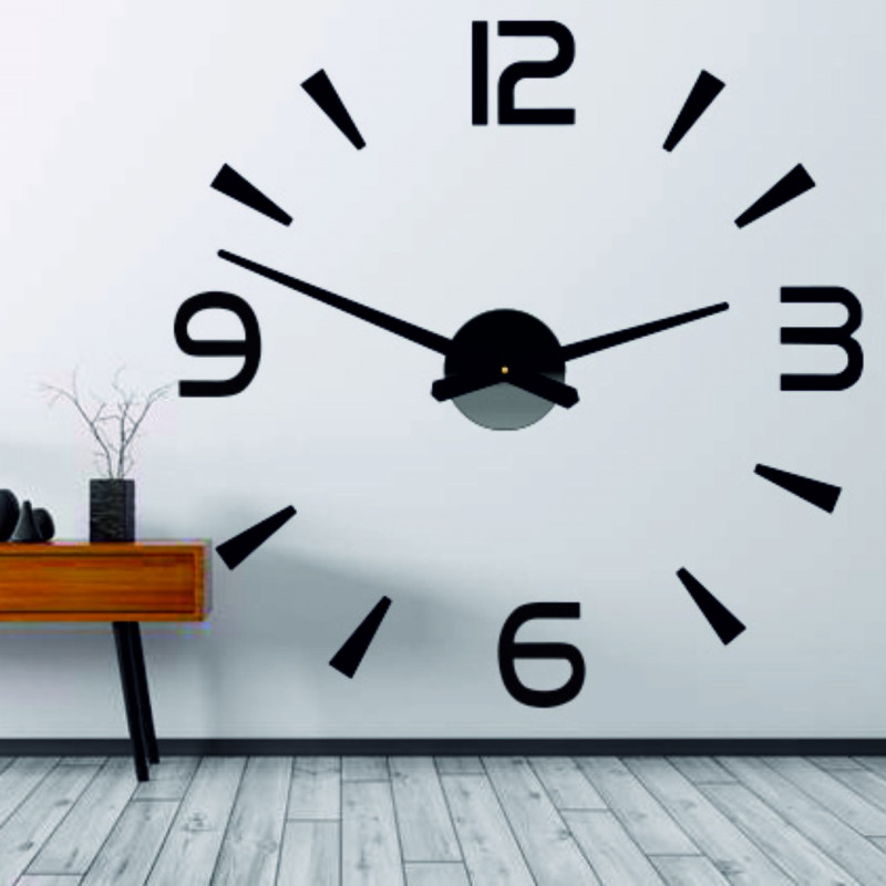 Ceas de perete adeziv, ceas de lux pe stent, ceas din plastic