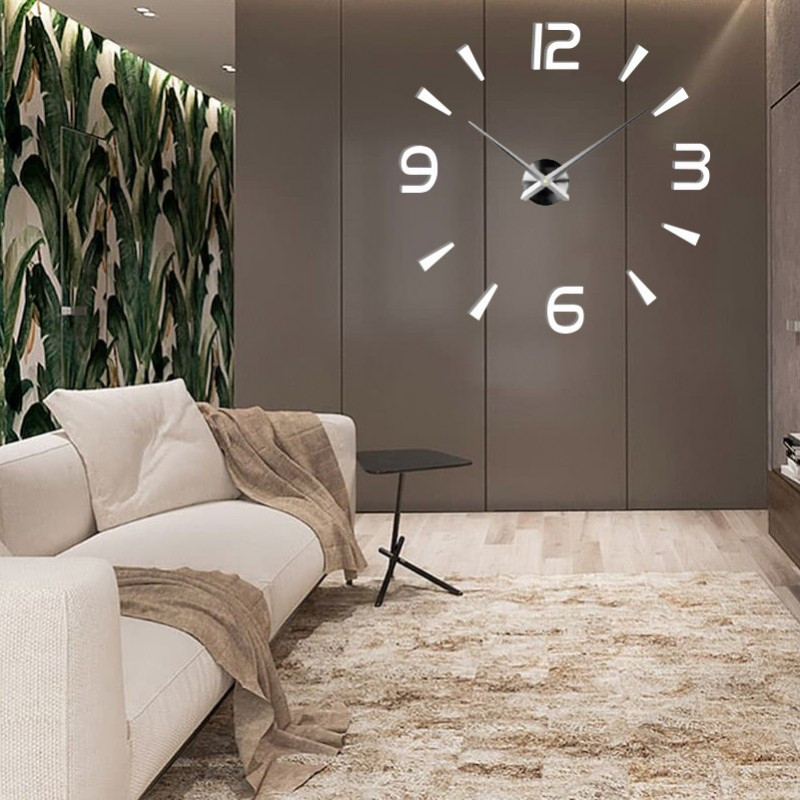 Ceas de perete adeziv, ceas de lux pe stent, ceas din plastic