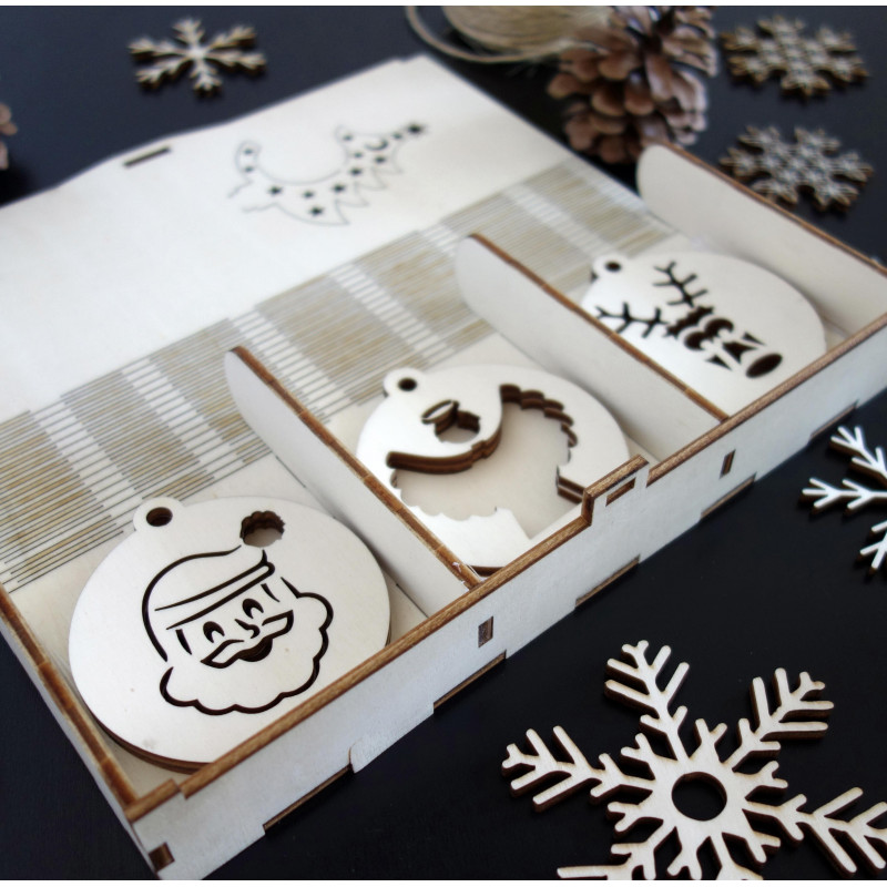 Colecție de decorațiuni de pom de Crăciun, 1 set -18 bucăți