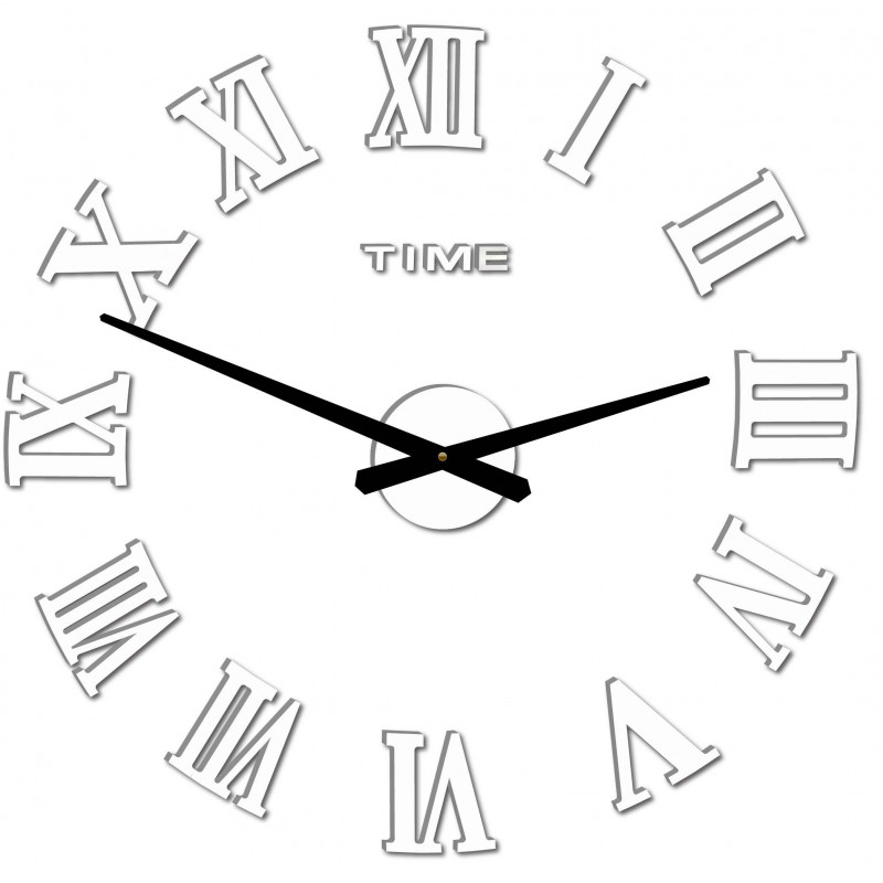 Adeziv pentru ceas de perete MAXI PLEXI - cifre romane 2D