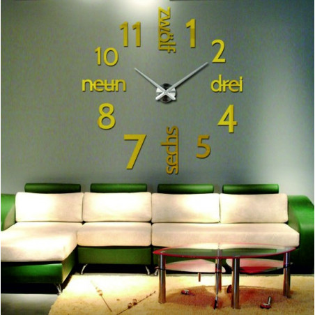 Ceas de perete 3D modern DRIWAL DIY