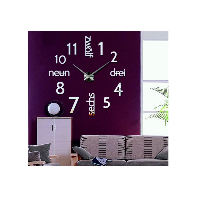 Ceas modern pe perete DIY DRYWALL