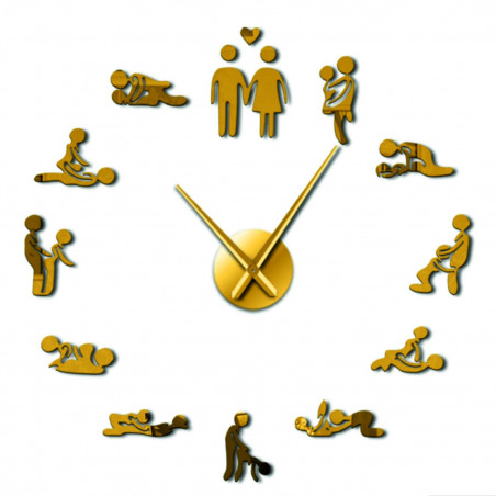 Ceas de perete kamasutra oglindă DIY 3D HROBESO Ceas de perete kamasutra oglindă DIY 3D HROBESO