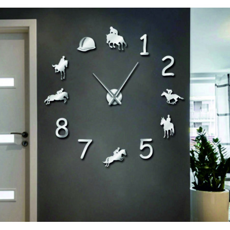 Ceas de perete Rodeo Horse Rider 3D DIY HOME