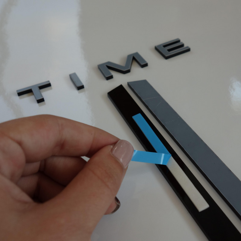 Ceas de perete linie autocolant DIY Pohoda