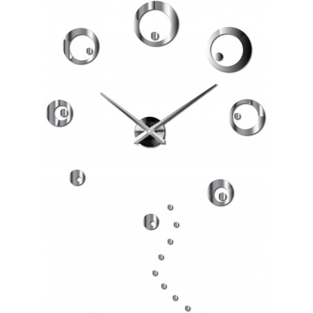 Ceas de perete cu cercuri mari, adeziv DIY SVARBACH