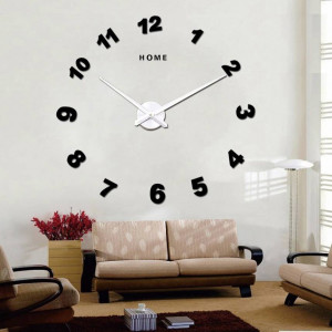 Wall Clock Mirror. Punching oglinda numere de ceas DIY NOSPEN 2