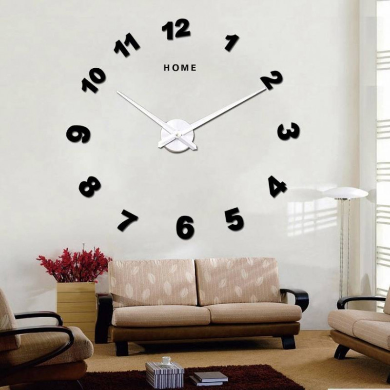 Wall Clock Mirror. Punching oglinda numere de ceas DIY NOSPEN