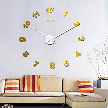 Wall Clock Mirror. Punching oglinda numere de ceas DIY NOSPEN