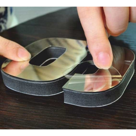 Wall Clock Mirror. Punching oglinda numere de ceas DIY NOSPEN