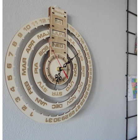Calendar din lemn calendar de perete ceas calendar din lemn gravat cu laser CALENDAR Calendar din lemn calendar de perete ceas calendar din lemn gravat cu laser CALENDAR