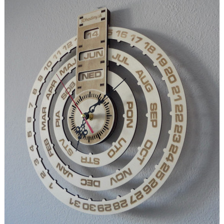 Calendar din lemn calendar de perete ceas calendar din lemn gravat cu laser CALENDAR Calendar din lemn calendar de perete ceas calendar din lemn gravat cu laser CALENDAR