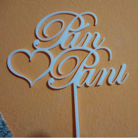 Plăcuță din plastic de pe tort și domn. Dimensiuni 150 x 222 mm