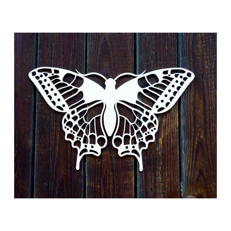 XLL 1100 X 647 mm Fluture de noapte sculptat din placaj LEOPARTID din lemn