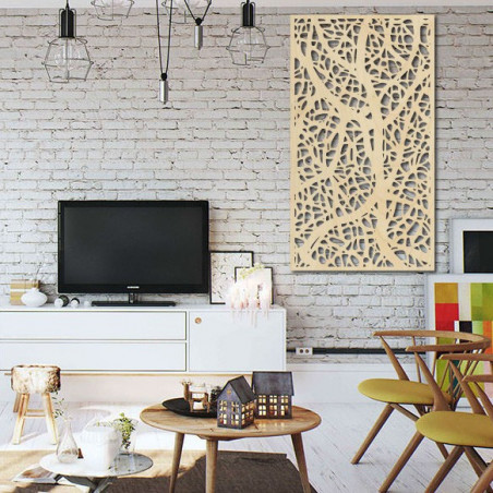 Decor de lemn pe perete din placaj din lemn Topol LOGOTECH Decor de lemn pe perete din placaj din lemn Topol LOGOTECH