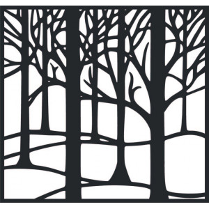 Pictura in perete sculptata din placaj de lemn Topoľ Lube 2