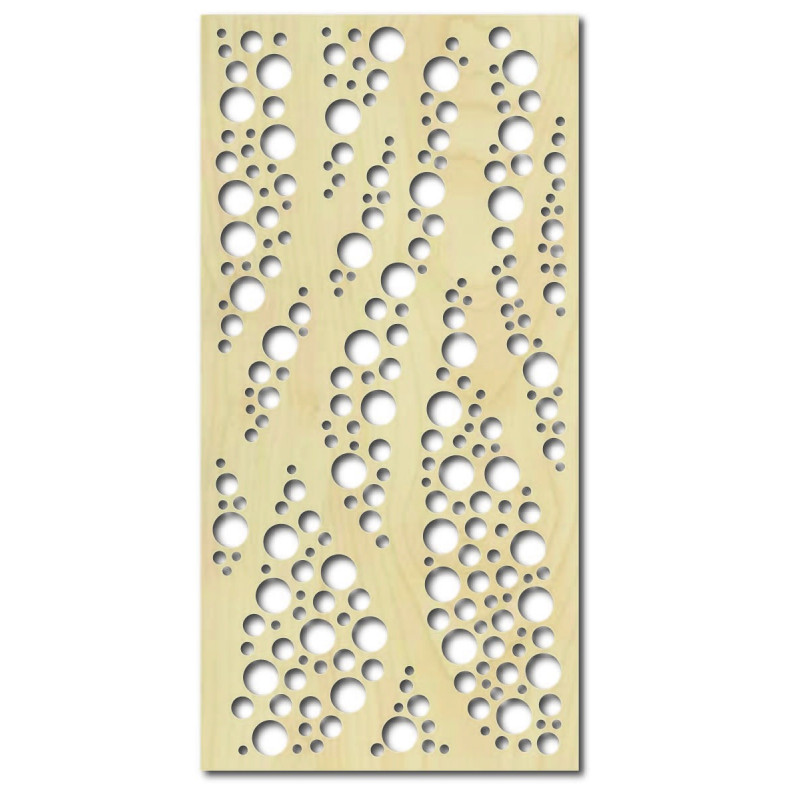 Pictură murală din placaj de lemn, model plop, ROUNDE