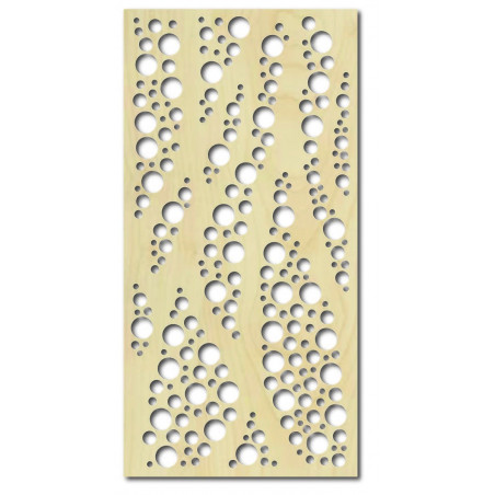 Pictură murală din placaj de lemn, model plop, ROUNDE