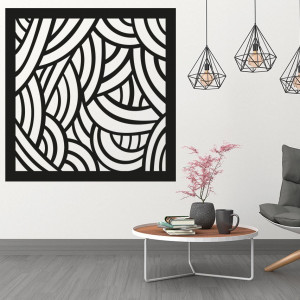 Pictură murală pentru dormitor sculptată din placaj de plop PAPAGACI