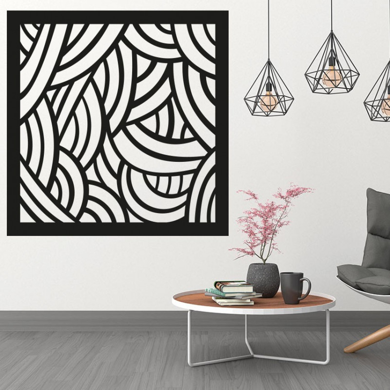 Pictură murală pentru dormitor sculptată din placaj de plop PAPAGACI