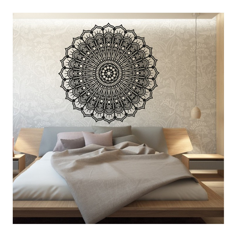 Mandala floare de pace imagine de perete din lemn din placaj SILVIA