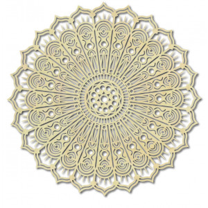 Pictură murală din placaj cu mandala, floarea păcii, SILVIA 2