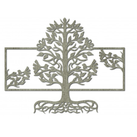 Imagine de perete din lemn rădăcini copac realizate din placaj plop MALFEL