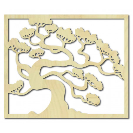 Imagine din lemn pe peretele unui placaj din lemn de bonsai DRAZSKA Imagine din lemn pe peretele unui placaj din lemn de bonsai DRAZSKA