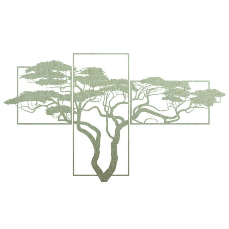 Pictură murală din lemn BONSAI Pictura este alcătuită din trei părți SKALICA