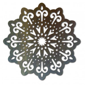 pictură murală cu flori din placaj 2