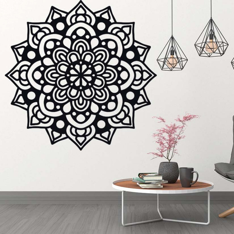STYLESA imagine modernă pe perete din placaj negru ODRODIL