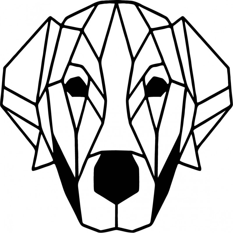 STYLESA imagine modernă pe perete  de placaj PR0229 HAFFF negru