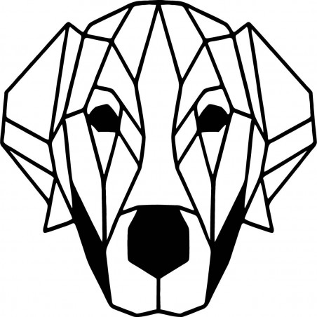 Pictură murală modernă STYLESA cu câine din placaj PR0229 HAFFF negru Pictură murală modernă STYLESA cu câine din placaj PR0229 HAFFF negru