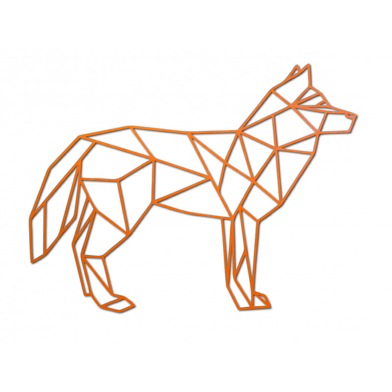 Pictură murală din placaj sculptat STYLESA, lup PR0231 negru