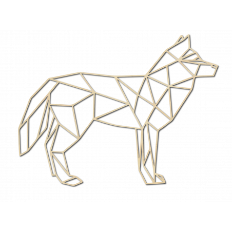 Pictură murală din placaj sculptat STYLESA, lup PR0231 negru Pictură murală din placaj sculptat STYLESA, lup PR0231 negru