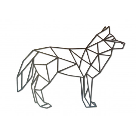 Pictură murală din placaj sculptat STYLESA, lup PR0231 negru Pictură murală din placaj sculptat STYLESA, lup PR0231 negru